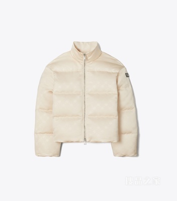 T Monogram 羽绒夹克 浅金色