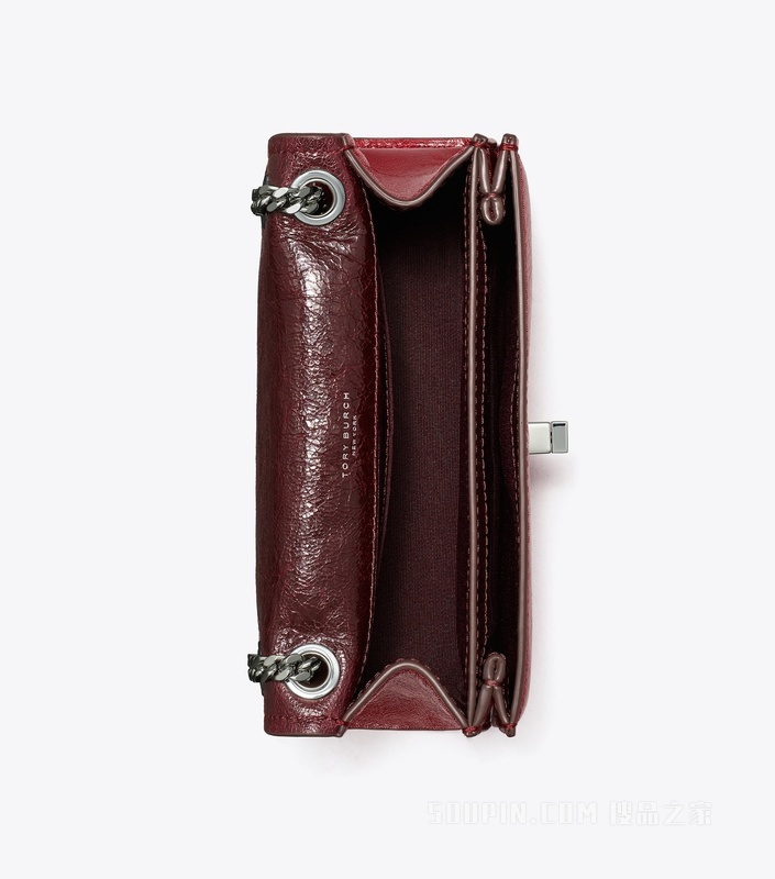 Kira Turnlock 迷你肩背包 西洋梨红