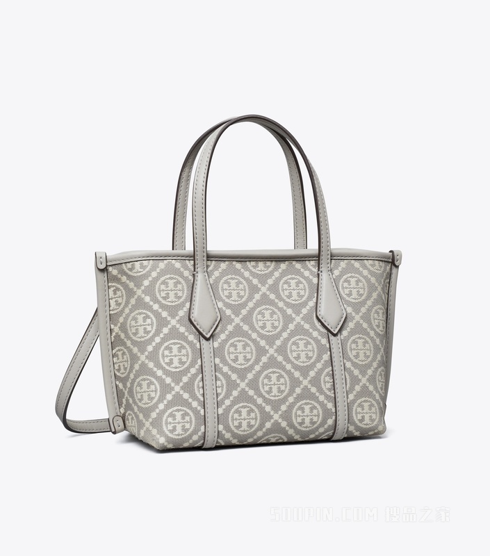 T Monogram Perry 迷你托特包 灰色