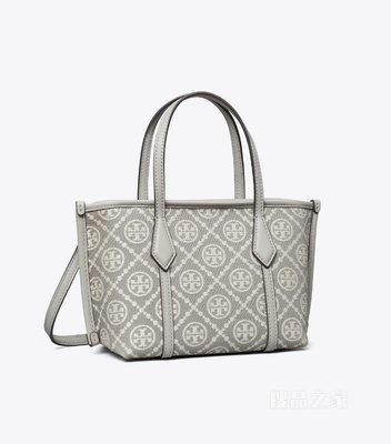 T Monogram Perry 迷你托特包 灰色