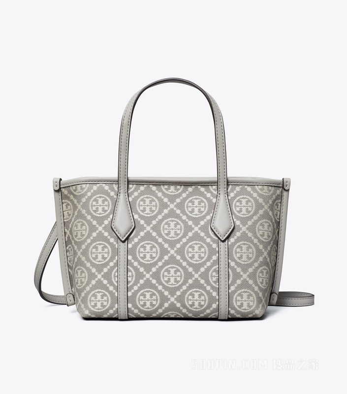 T Monogram Perry 迷你托特包 灰色