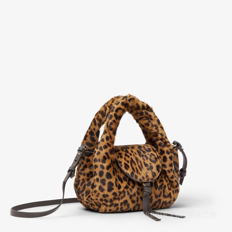 迷你FENDI Spy Bag 印花卡瓦利诺小牛皮迷你手袋