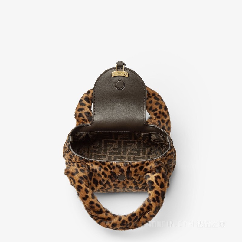 迷你FENDI Spy Bag 印花卡瓦利诺小牛皮迷你手袋