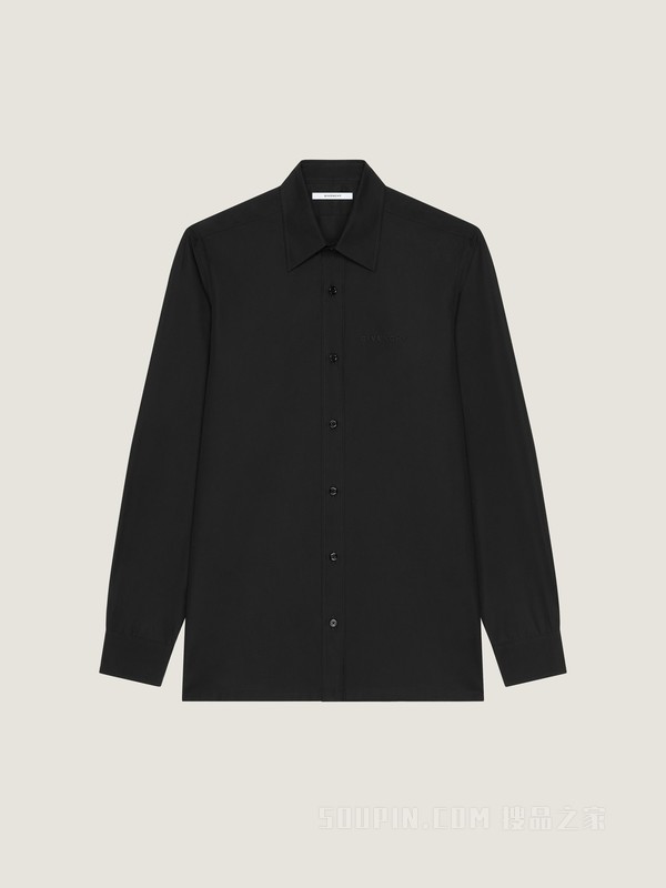 修身版型GIVENCHY Paris LOGO提花衬衫