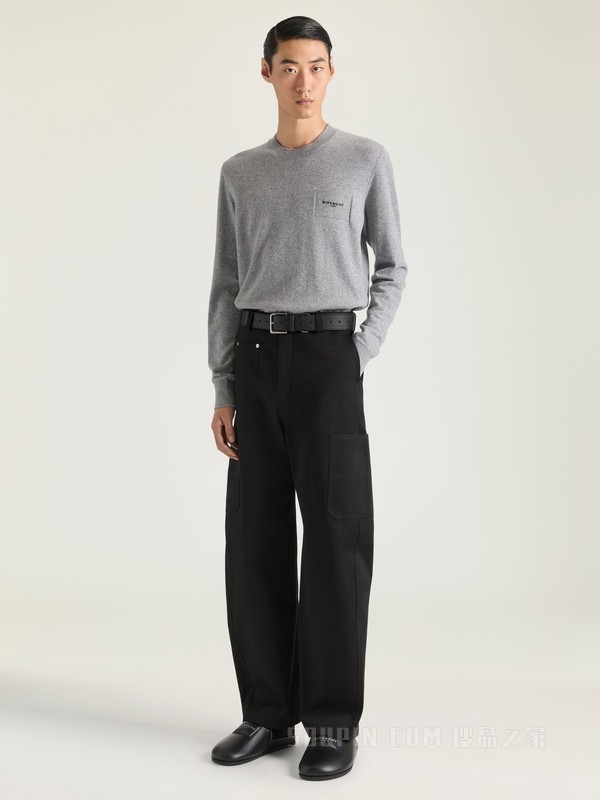 Couture Seam GIVENCHY Paris LOGO刺绣长裤