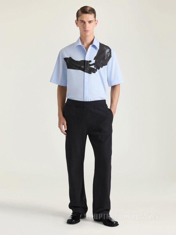 Couture Seam GIVENCHY Paris LOGO刺绣慢跑长裤