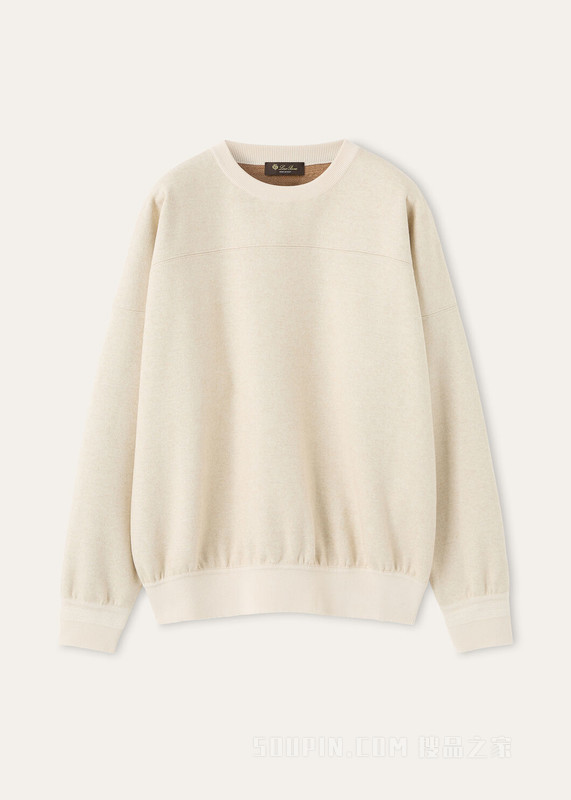 Piako女士圆领上衣 绵羊毛, 棉