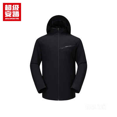 超级安踏跑训男子防泼水厚外套