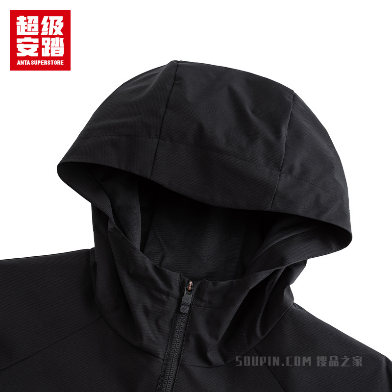 超级安踏跑训男子防泼水厚外套