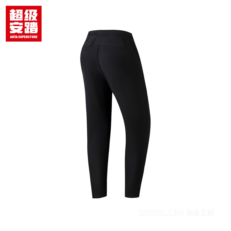 超级安踏跑训男子轻暖绒针织运动长裤