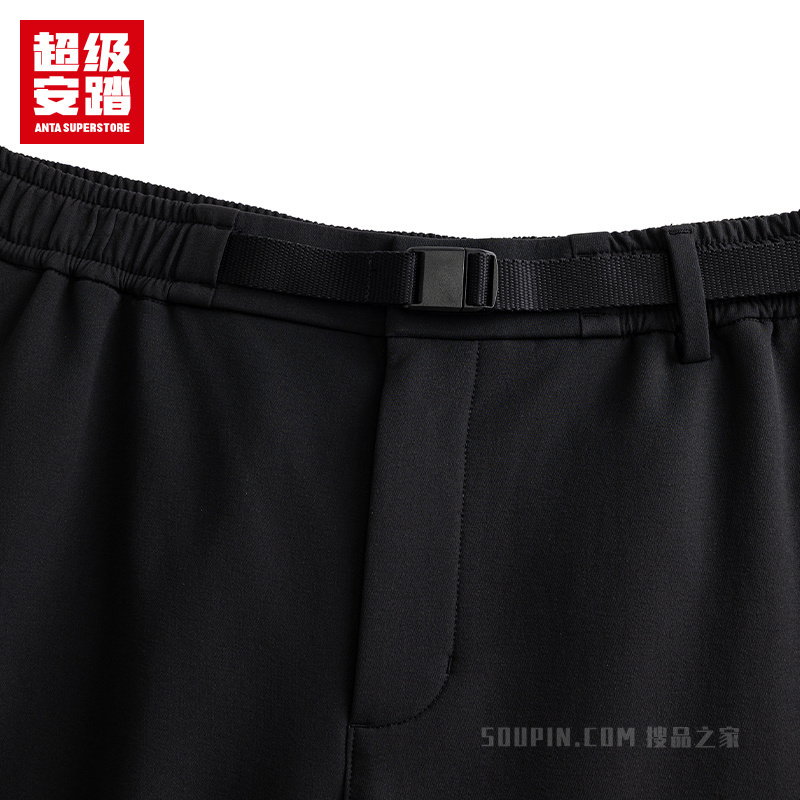 超级安踏户外男子轻暖绒防泼水梭织运动长裤
