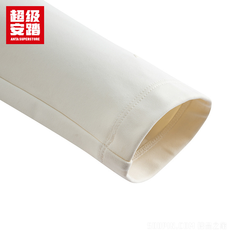 超级安踏城市通勤男子轻暖绒抗菌长袖针织衫