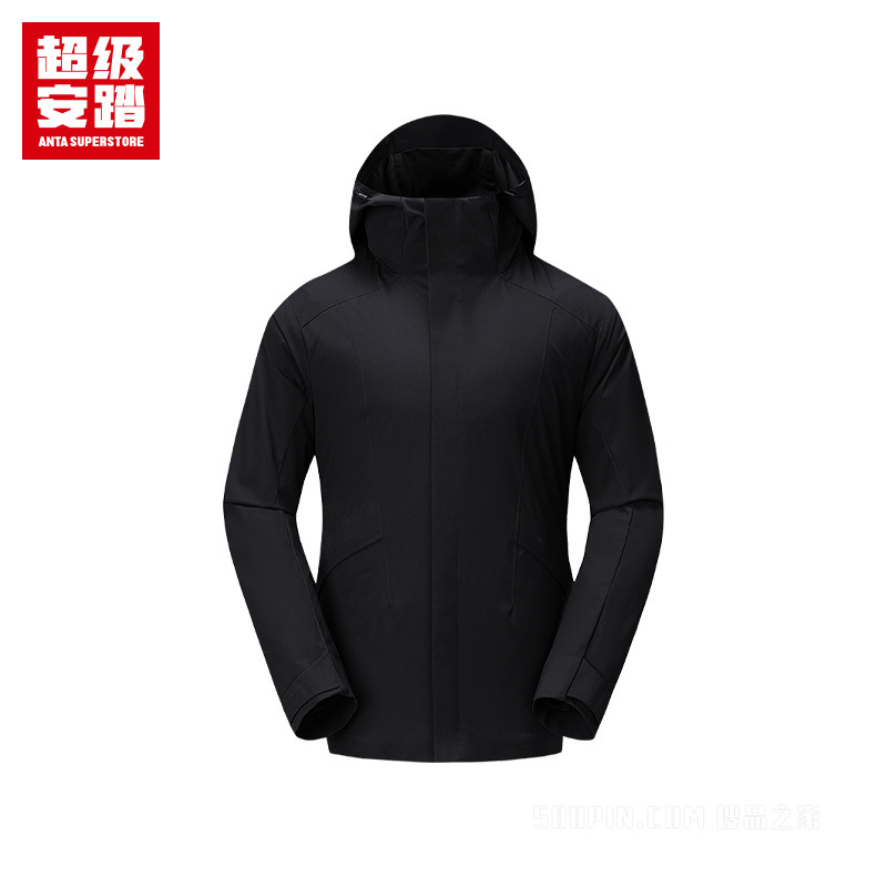 超级安踏跑训男子防泼水加厚外套