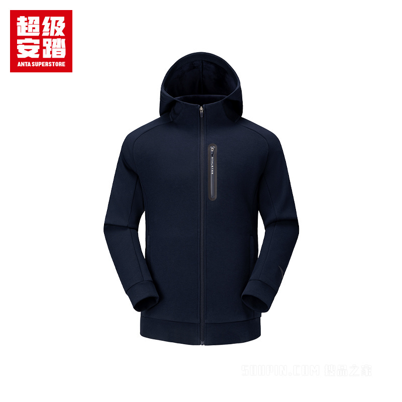 超级安踏跑训男子密暖绒运动外套