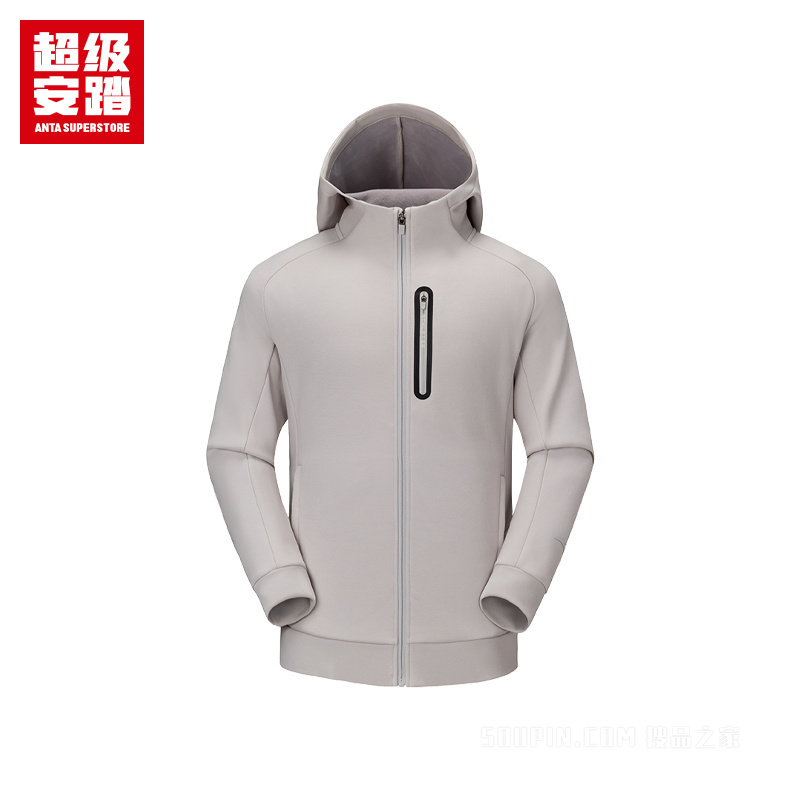 超级安踏跑训男子密暖绒运动外套