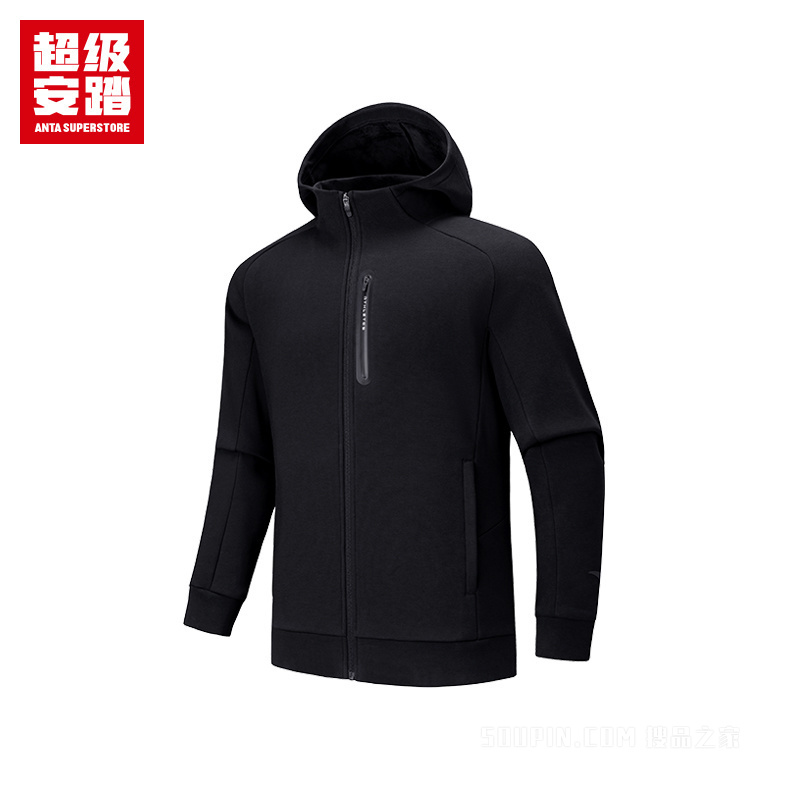 超级安踏跑训男子密暖绒运动外套
