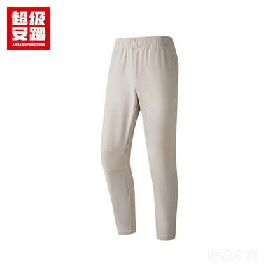 超级安踏跑训男子吸湿速干梭织九分裤