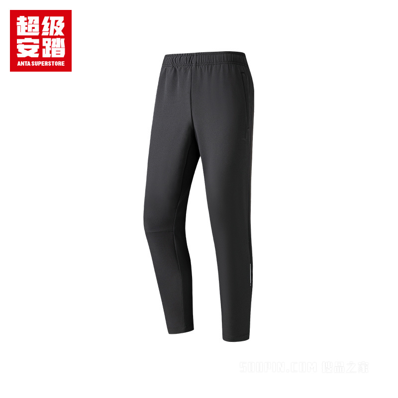 超级安踏跑训男子吸湿速干梭织九分裤