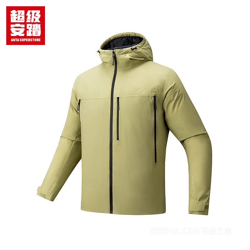 超级安踏「六度芯羽绒服」户外防水透湿男子羽绒冲锋衣