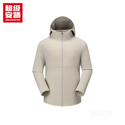 超级安踏跑训男子轻暖绒防泼水运动外套