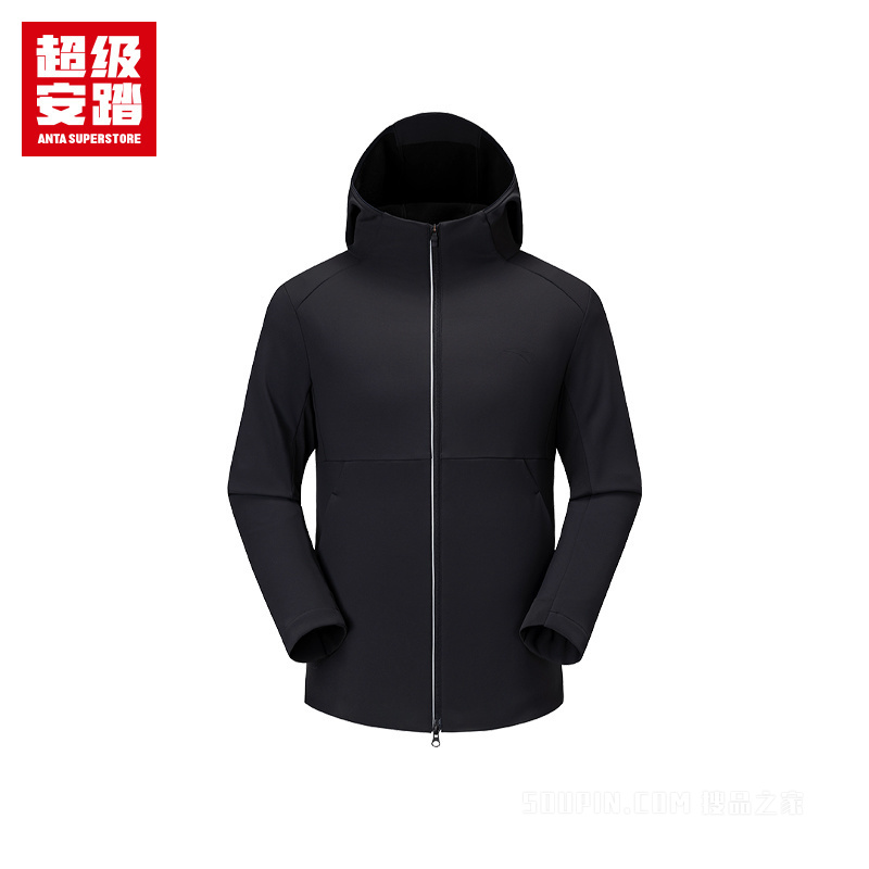 超级安踏跑训男子轻暖绒防泼水运动外套