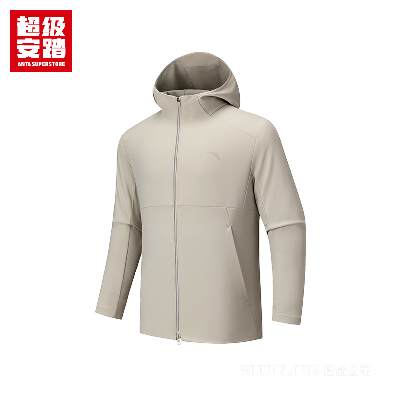 超级安踏跑训男子轻暖绒防泼水运动外套