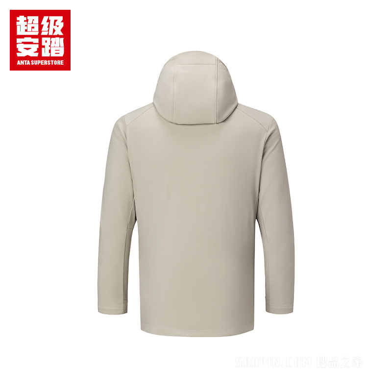 超级安踏跑训男子轻暖绒防泼水运动外套