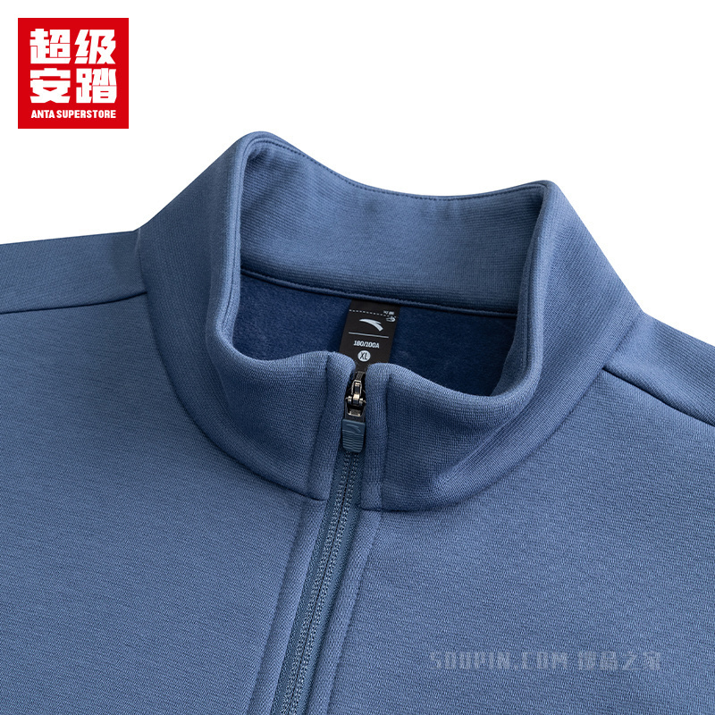 超级安踏跑训男子密暖绒运动外套