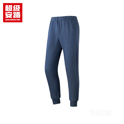 超级安踏跑训男子密暖绒针织运动长裤