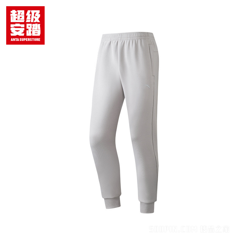 超级安踏跑训男子密暖绒针织运动长裤