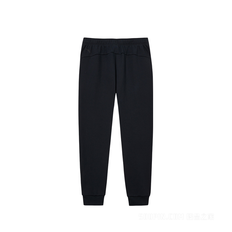 安踏训练男子密暖绒针织运动长裤