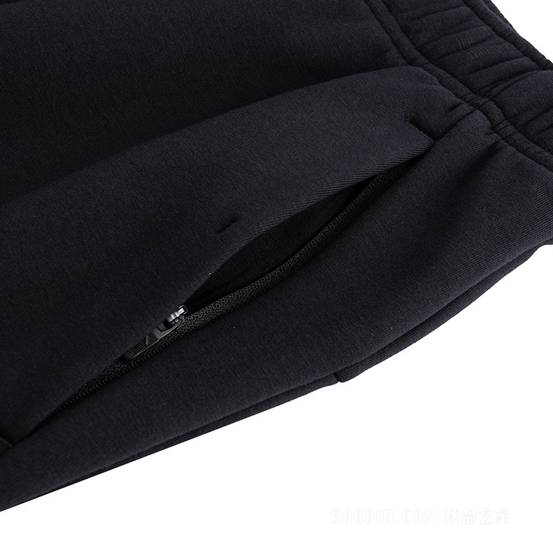 安踏训练男子密暖绒针织运动长裤