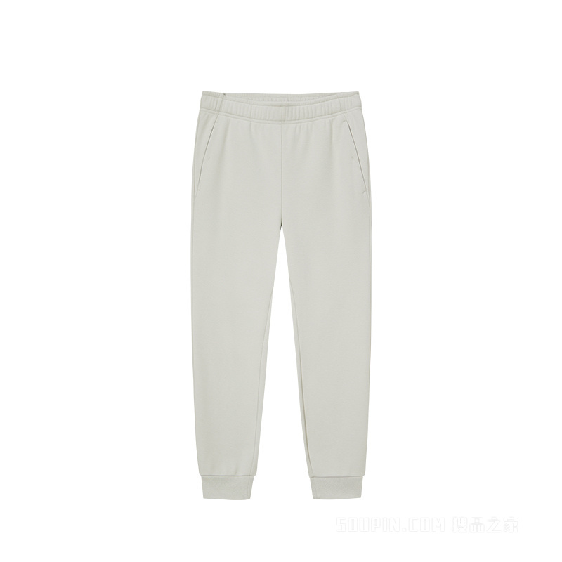 安踏训练男子密暖绒针织运动长裤