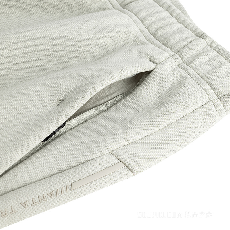 安踏训练男子密暖绒针织运动长裤