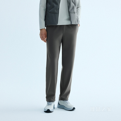 安踏型动裤男子轻暖绒针织运动长裤