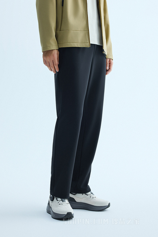 安踏型动裤男子轻暖绒针织运动长裤