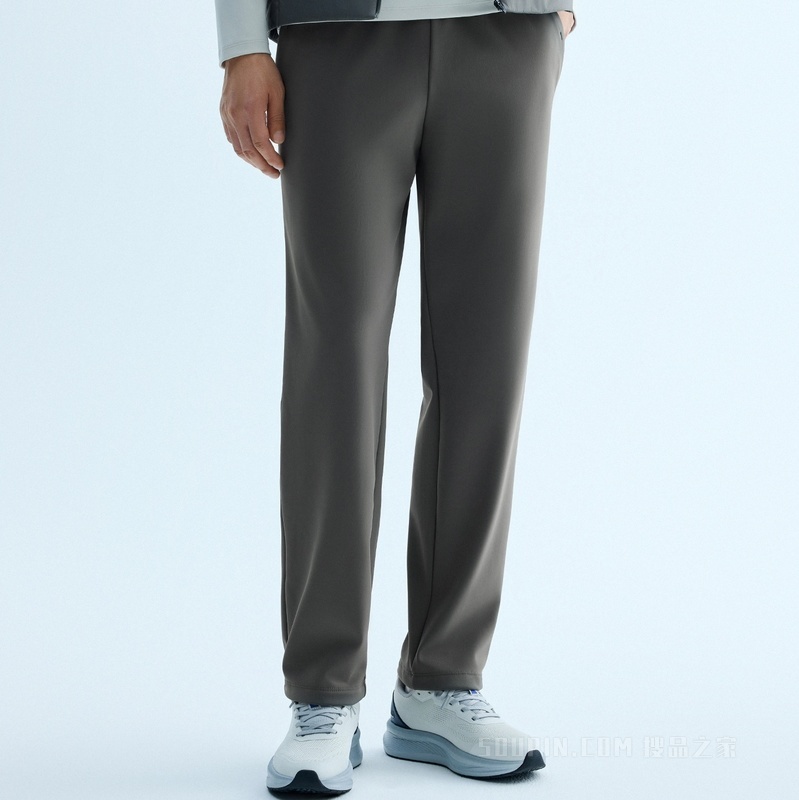 安踏型动裤男子轻暖绒针织运动长裤