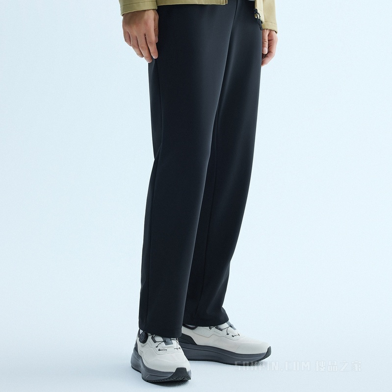安踏型动裤男子轻暖绒针织运动长裤