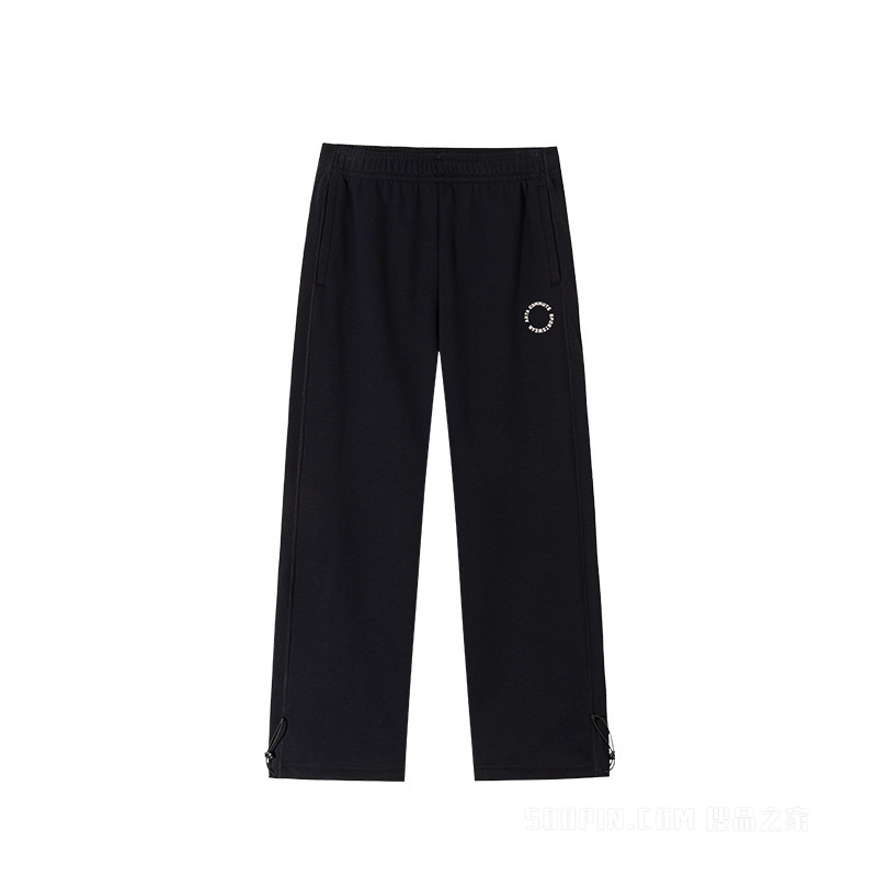 安踏出行男子中空密暖绒针织运动长裤