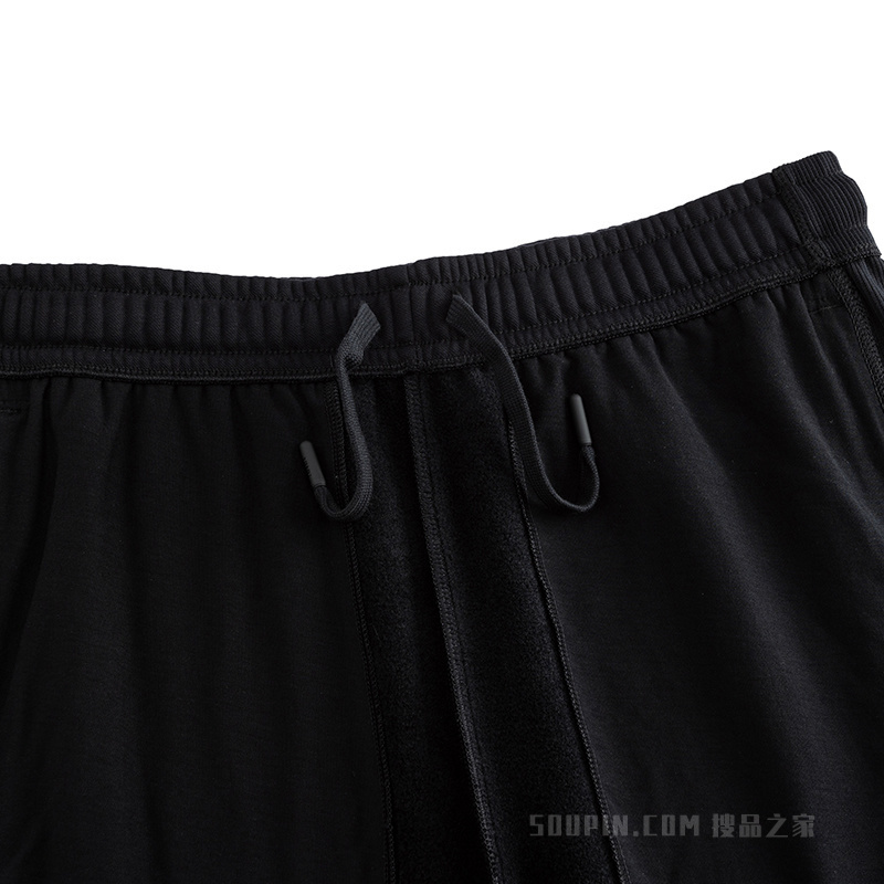 安踏出行男子中空密暖绒针织运动长裤