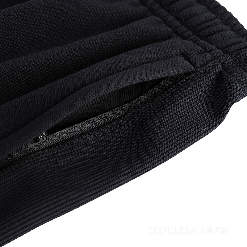 安踏出行男子中空密暖绒针织运动长裤