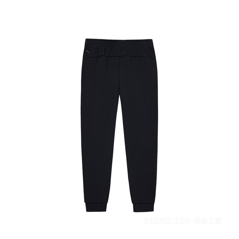 安踏训练男子密暖绒针织运动长裤