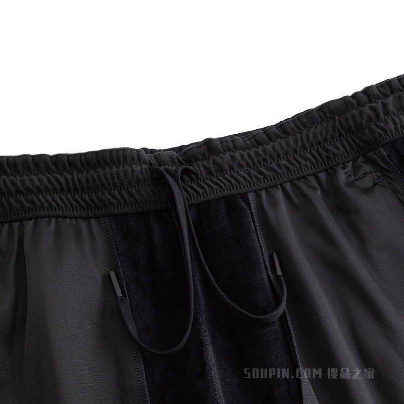 安踏训练男子密暖绒针织运动长裤