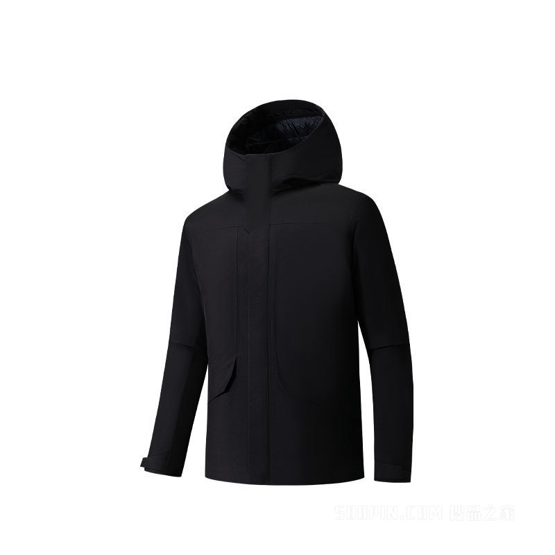 安踏冠军城市轻旅GORETEX白标男子羽绒服
