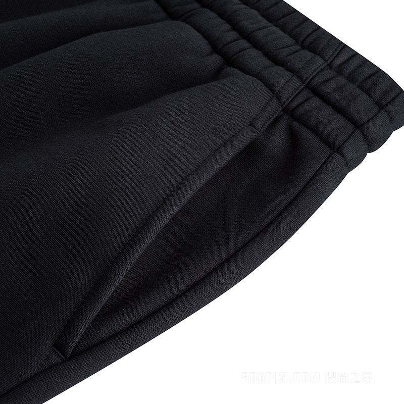 安踏运动复古女子泡芙绒针织运动长裤