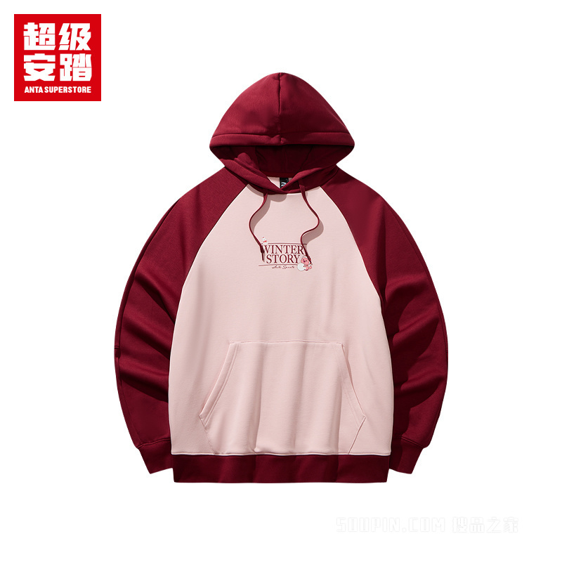 超级安踏跨界联名女子密暖绒连帽卫衣