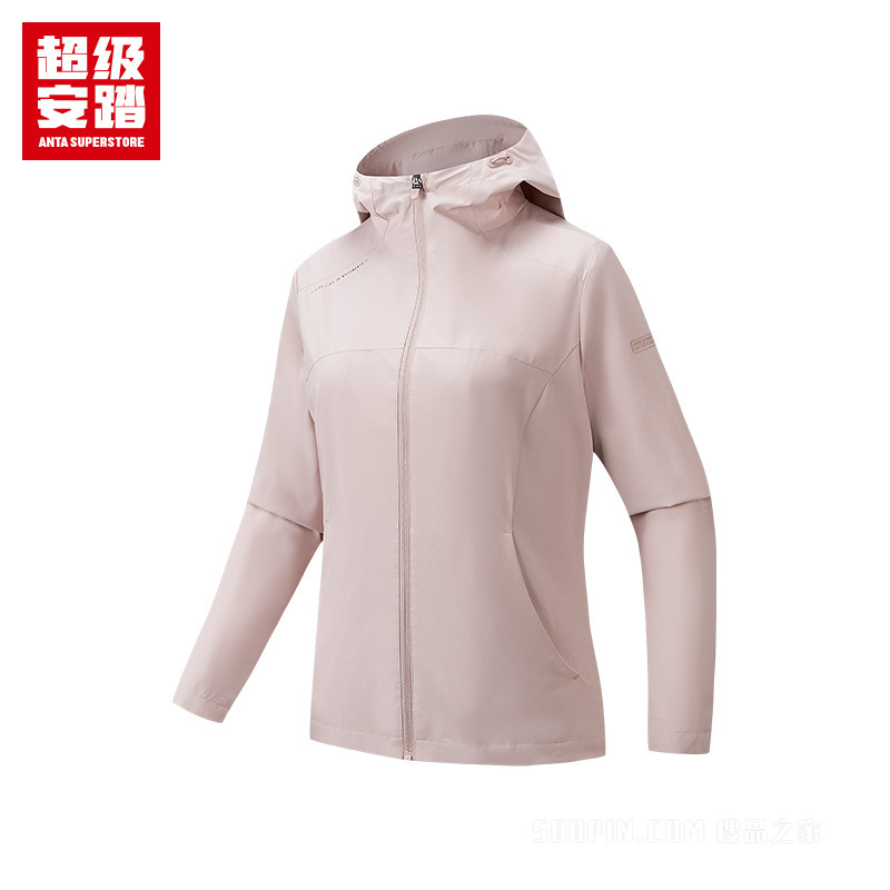 超级安踏跑训女子防泼水运动外套