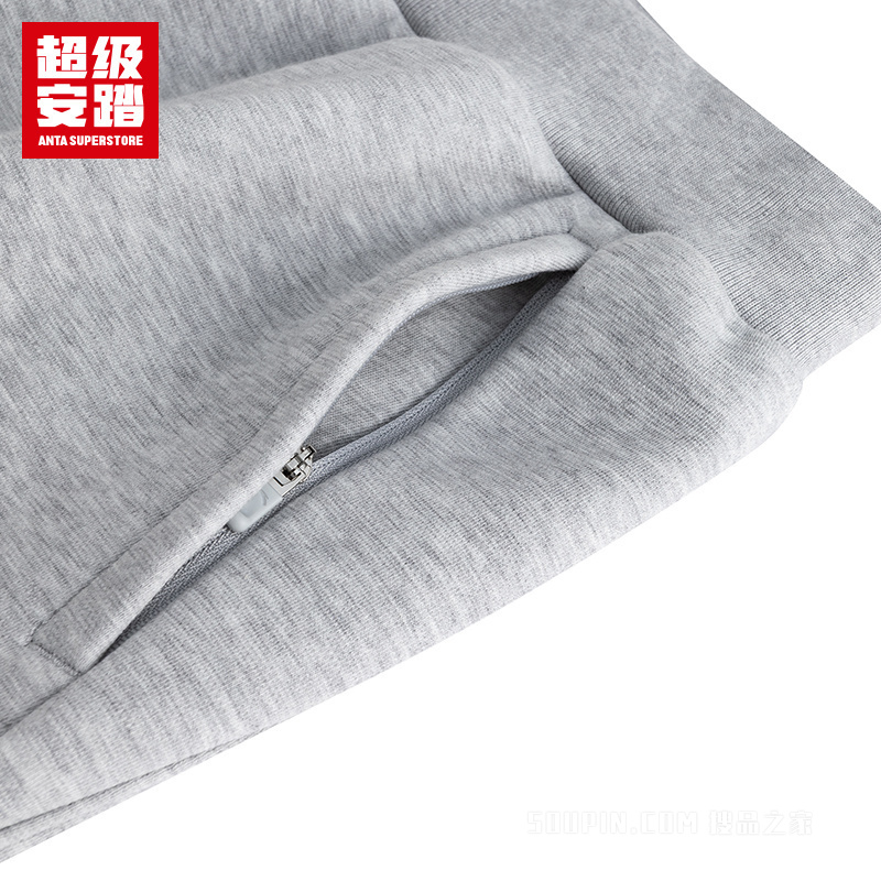 超级安踏跑训女子密暖绒针织运动长裤