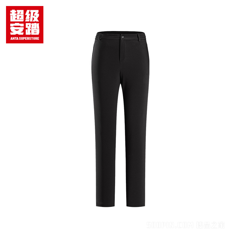 超级安踏户外女子轻暖绒防泼水梭织运动长裤