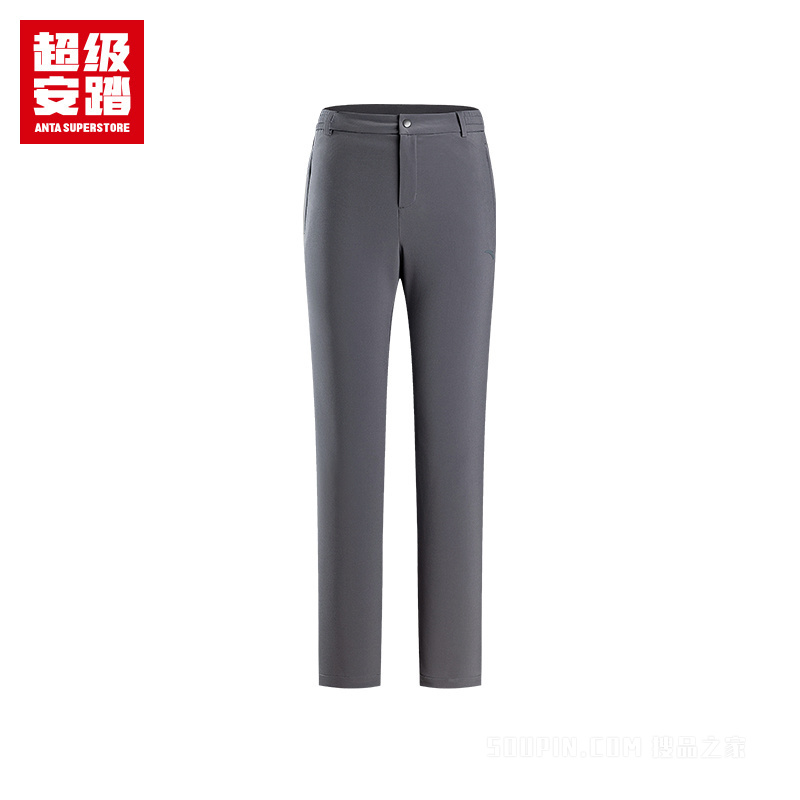 超级安踏户外女子轻暖绒防泼水梭织运动长裤
